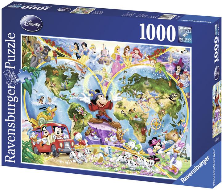 Produktbild Ravensburger Disney's Weltkarte (1000 Teile)