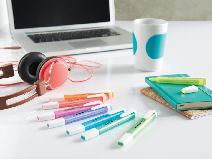 Actual product image STABILO Highlighter - swing cool - pack of 10 - orange (Orange, White, 4 mm, 1 x)