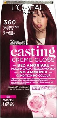 L'Oréal Paris L'OREAL Casting Creme Gloss farba do włosów 360 Wiśniowa Czerń (360 Wiśniowa Czerń)