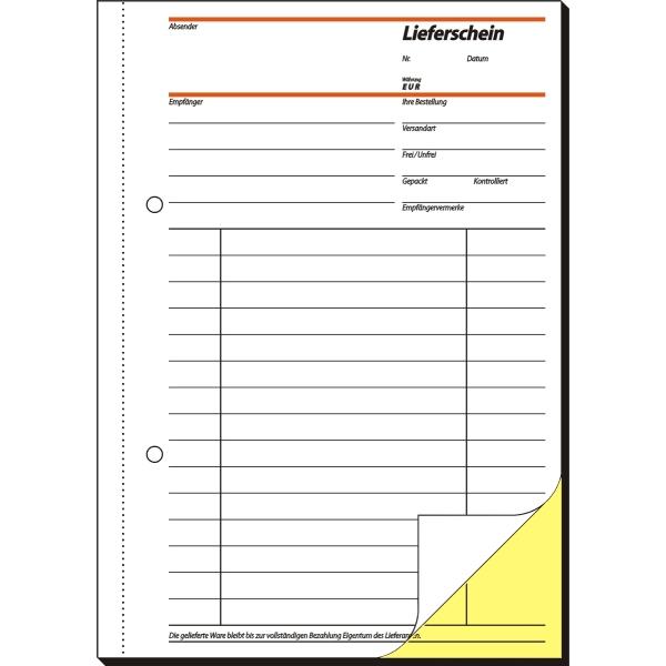 Actual product image Sigel Delivery note form Paper format: DIN A5 Carbonless: Yes (40 x)