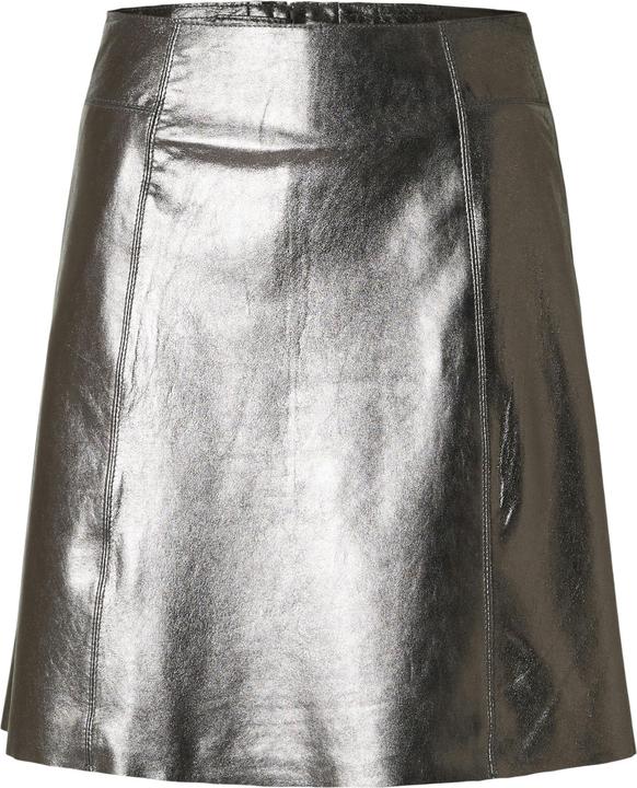 Selected Femme Metallic Lederminirock (34)