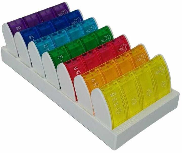 Produktbild Anabox Medidispenser 7 Tage, Vida 4, 4 Fächer/Tag, deutsch/französisch/italienisch (1 Stk)