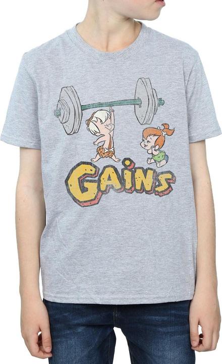 Actual product image The Flintstones Boys Bam Bam Gains Distressed T-Shirt (140, 146)