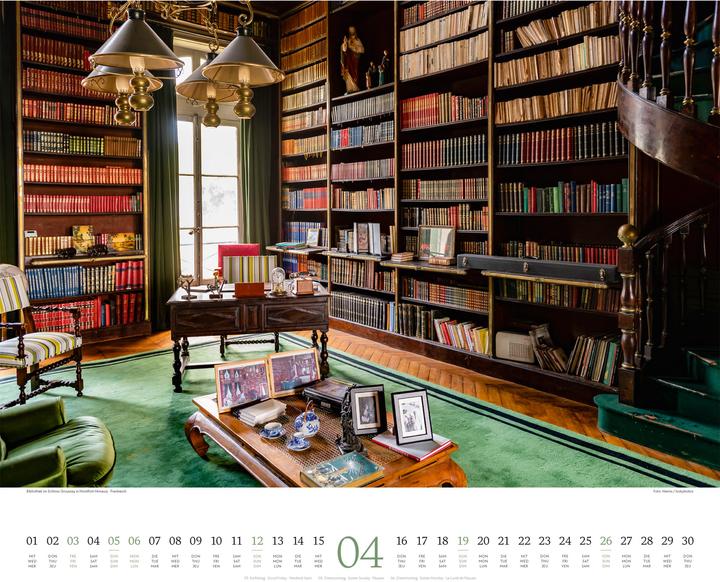 Produktbild Welt der Bücher - Bibliotheken-Kalender 2026 (54 x 48 cm, Harter Einband, Englisch, Französisch, Deutsch)
