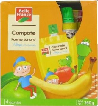 Produktbild Belle France Fruchtpüree - Apfel Banane