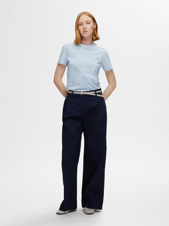 Produktbild Selected Femme Gestreiftes Baumwoll T-Shirt (L)