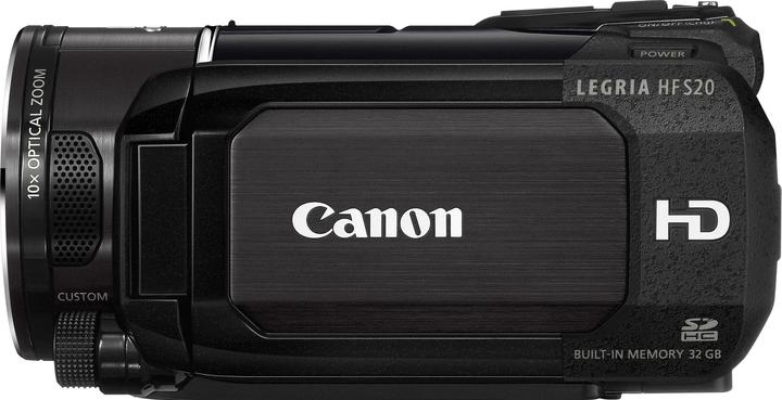Actual product image Canon Legria HF S20, Full-HD Dual Flash Camcorder, 32GB (10 x)