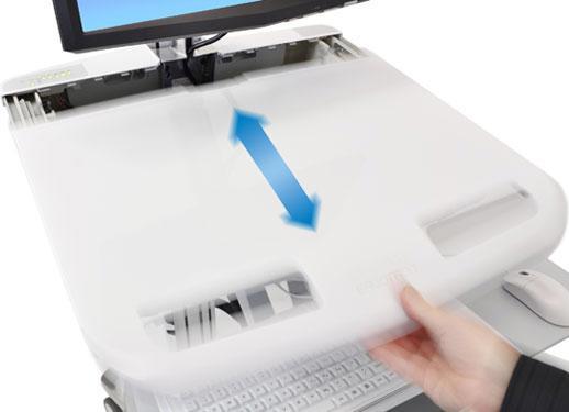 Produktbild Ergotron Wagen für LCD-Display / Tastatur / Maus / CPU / Notebook / Scanner (offene Archi