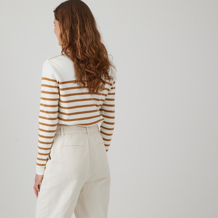 Produktbild La Redoute Collections Matrosenpullover aus Bio-Baumwolle (XL)