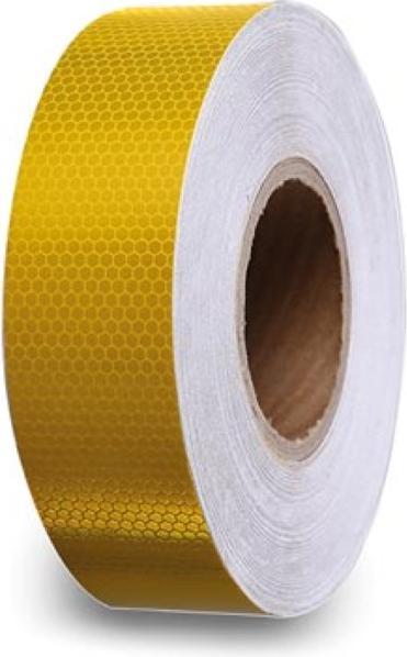 Produktbild Perel Reflektierendes Wabenband 5cm x 5m - Gelb