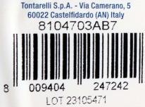 Valori nutrizionali e ingredienti Tontarelli pattumiera verticale con asamoda28l giallo/nero (28 l)