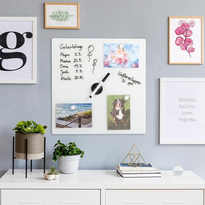 Actual product image Relaxdays Magnetic Dry Erase Board (80 x 0.4 x 15 cm)