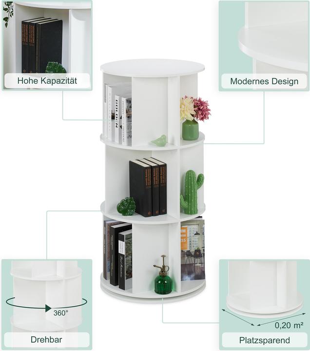 Image du produit Relaxdays Étagère ronde