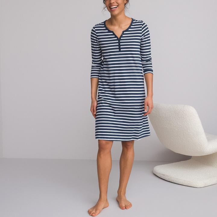 Image du produit La Redoute Collections Chemise de nuit en jersey de coton (W36/L38)