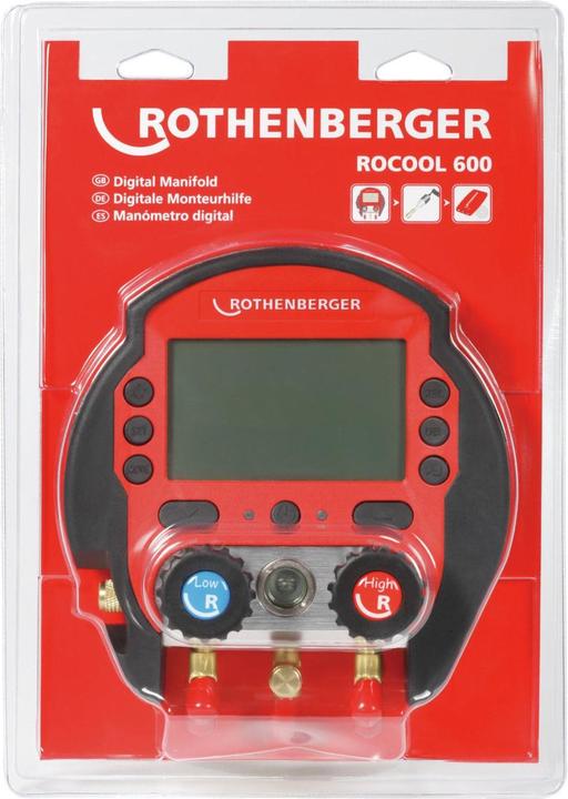 Actual product image Rothenberger Skaitmeninis manometras Rocool 600 Set Blister