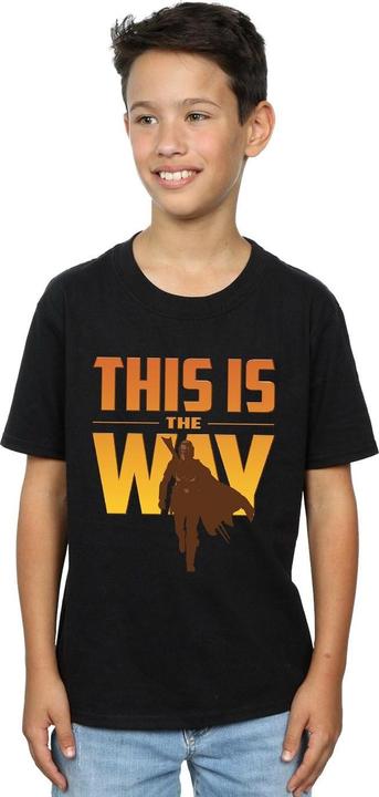 Actual product image Star Wars Boys The Mandalorian This Is The Way T-Shirt (128)