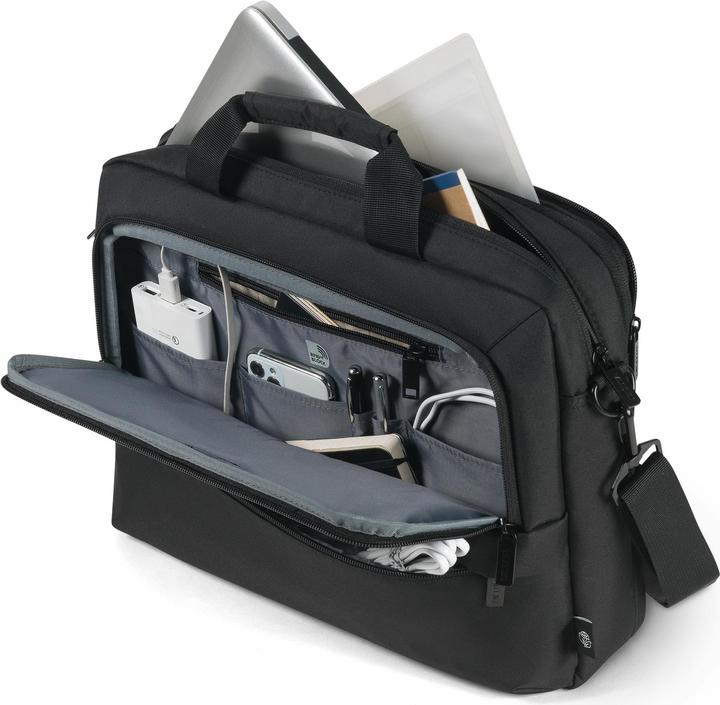 Actual product image Dicota Top Traveller Eco CORE Toploader 13"-14.1" black (14.10", Universal)