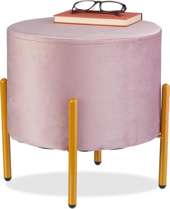 Productafbeelding Relaxdays tabouret-velours