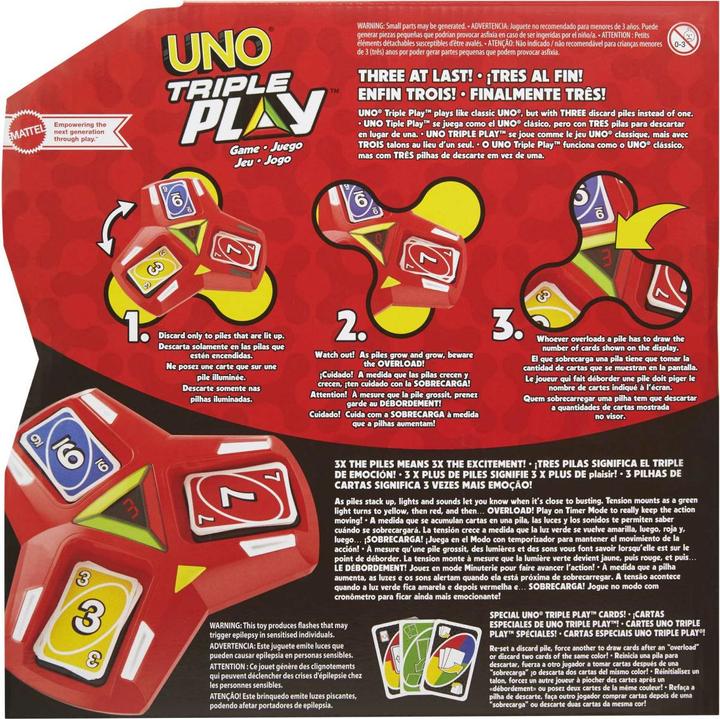 Immagine prodotto Mattel Games Uno Triple Play (Multilingue)