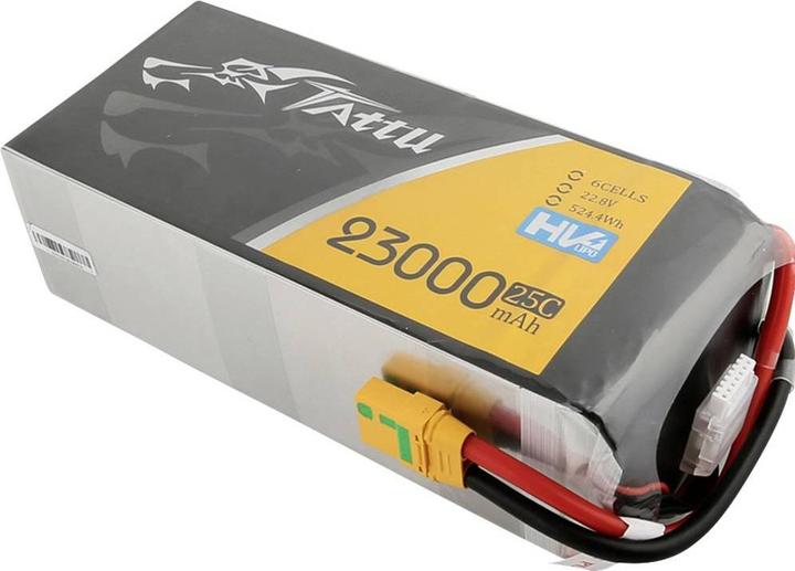 Tattu Accu LiPo HV 22.8V 23000mAh 25C (22.80 V, 23000 mAh)