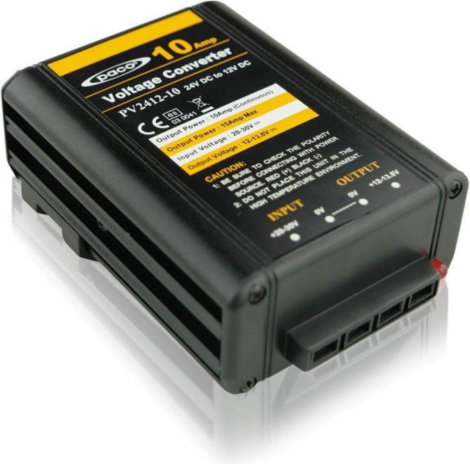 Immagine prodotto Paco PV2412-10 Convertitore di tensione da 24V a 12V 10A