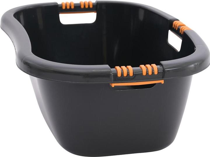 Actual product image Siena Home Wäschewanne "Aversa" 65 cm schwarz mit Softgriff (28 l)