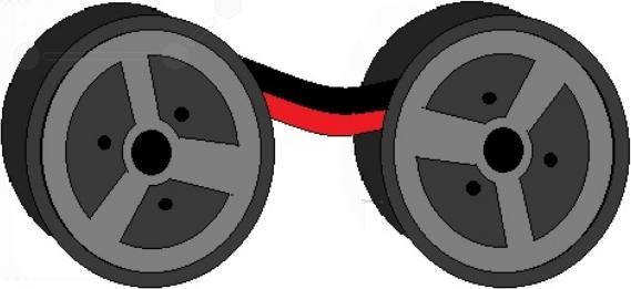 Actual product image Canon Ribbon (1.30 cm, Red)
