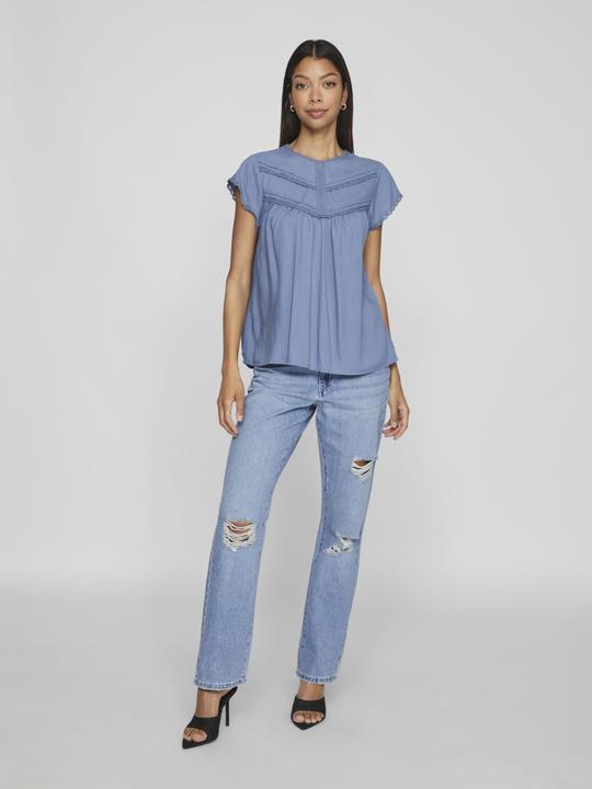Actual product image Vila Detailed top with short sleeves (36)