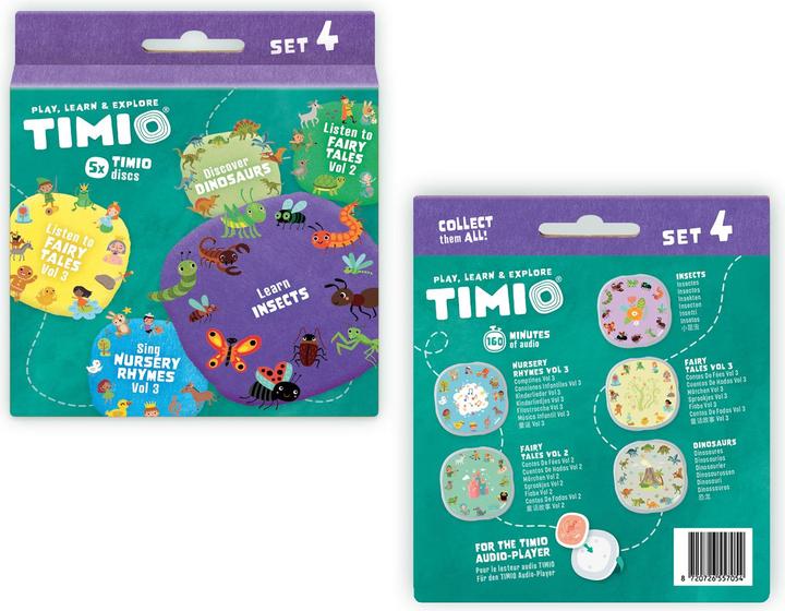Actual product image Timio Audio Disc Set 4 (French, Italian, Chinese, English, Dutch, Spanish, Portuguese, German)