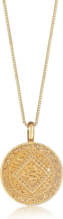 Elli mit Plättchen-Anhänger Vintage Look (Sterling Silber, 60 cm)