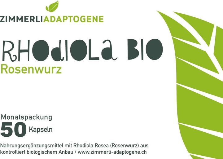 Image du produit Zimmerli Adaptogene Rhodiola en gélules (BIO) 50 gélules (1 pièce(s), Capsules, 25 g)