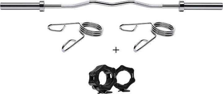 Actual product image HMS Premium Curved Olympic barbell GOL200 200kg (2 x 0.75 kg)