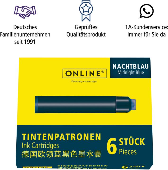 Produktbild Online Tintenpatronen Standard (Tintenfass, Blau)