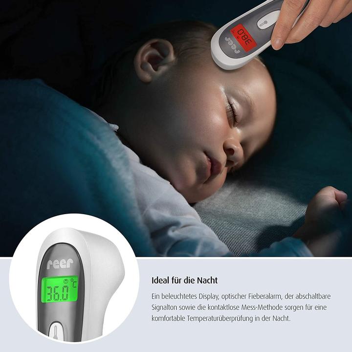 Produktbild Reer Colour SoftTemp 3in1 kontaktloses Infrarot Thermometer (Stirn, Berührungslos)