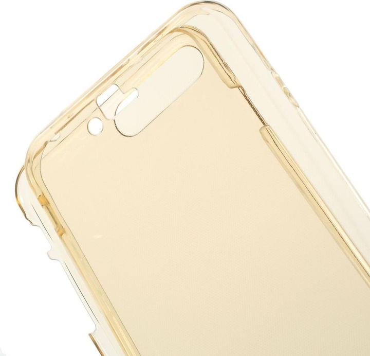Produktbild König Design Apple iPhone 7 Plus Full Body 360 Silikon Schutzhülle Handyhülle Case Hülle Gold (Apple iPhone 7 Plus)