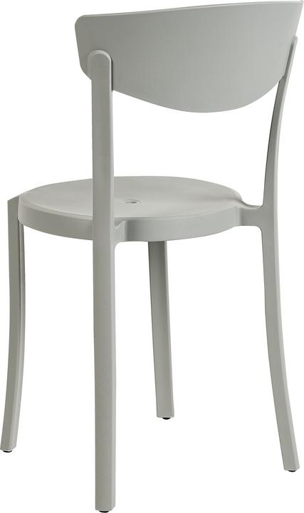 Immagine prodotto Beliani Sedia da pranzo in plastica grigio chiaro Set di 8 VIESTE