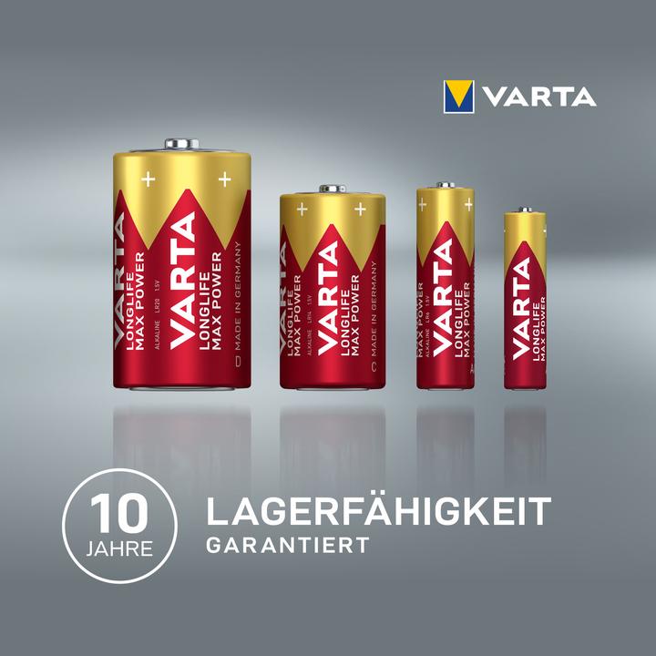 Produktbild Varta LONGLIFE Max Power (4 Stk., AAA, 1280 mAh)