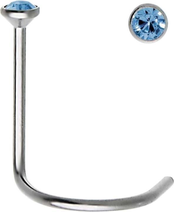 Bijouteria Nasenpiercing (Edelstahl, Kristall)
