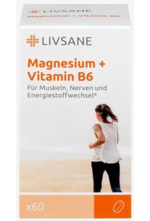 Produktbild Livsane Magnesium + Vitamin (60 Stück, Tabletten, 75 g)