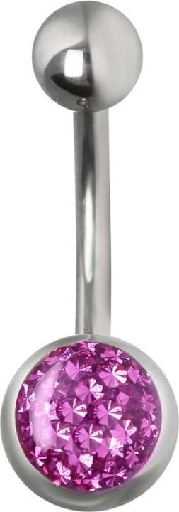 Actual product image Bijouteria Bellypiercing (Titanium, Swarovski Crystal)