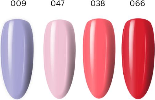 Image du produit Maliva Gellack Starter Set2 (Rose pâle / 047, Rouge Temptation / 066, Pastèque douce / 038, Pastel Blue Sky / 009, Vernis semi-permanent)