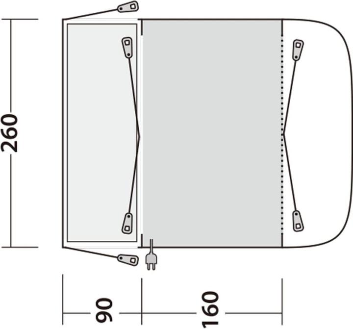 Produktbild Outwell Waystone 161 (Vorzelt, 14.90 kg)