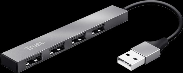 Produktbild Trust I/O-HUB MINI-USB 4PORT/23786 (USB-A, 4 Ports)