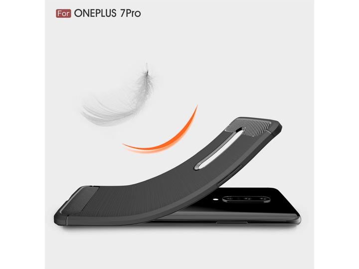 Produktbild Screenguard OnePlus 7 Pro Hülle Carbon Brushed Soft TPU (OnePlus 7 Pro)