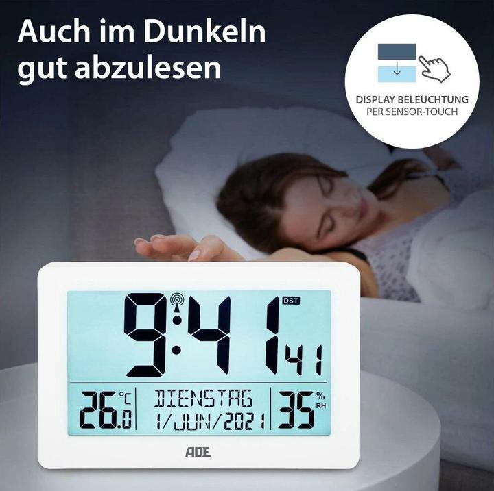 Produktbild ADE Funkuhr XXL-Ziffern