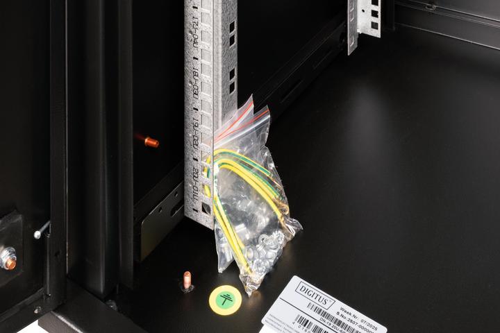 Actual product image Digitus 20U wall mounted enclosure 998x600x600mm colour black RAL 9005 (20 RU, 19 inch rack)
