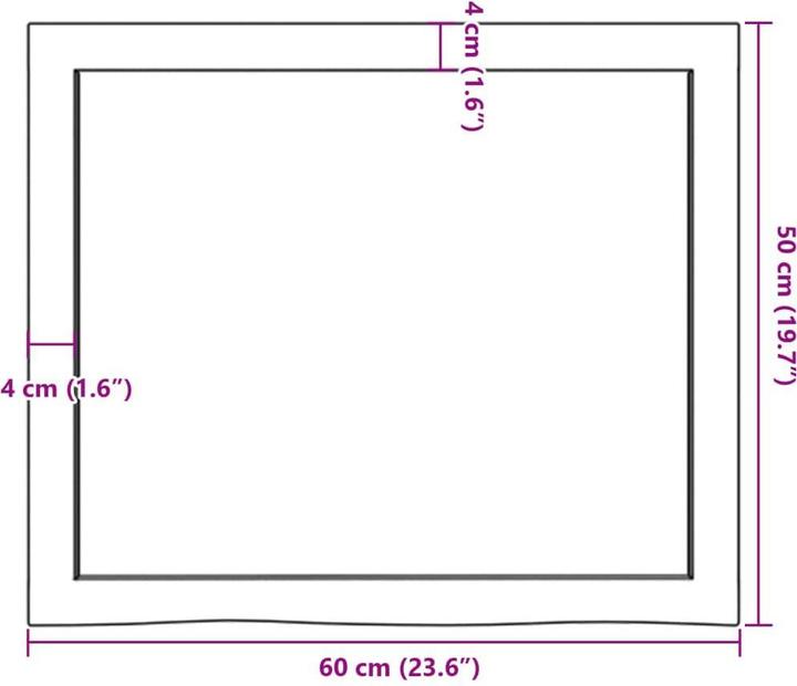 Actual product image VidaXL Siegrid (60 x 4 x 50 cm)