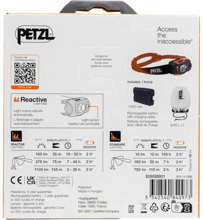 Image du produit Petzl Swift RL (1100 lm)