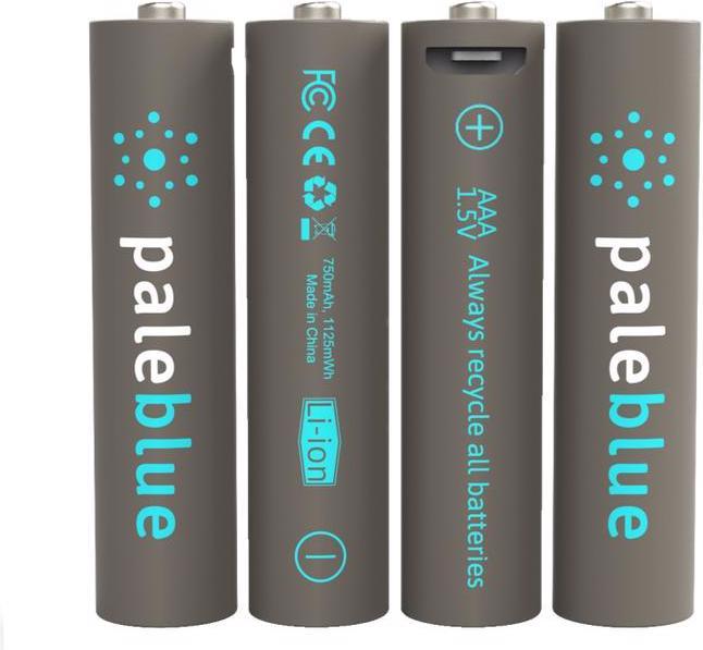Pale Blue Pack of 4 AAA (4 pcs., AAA, 750 mAh)