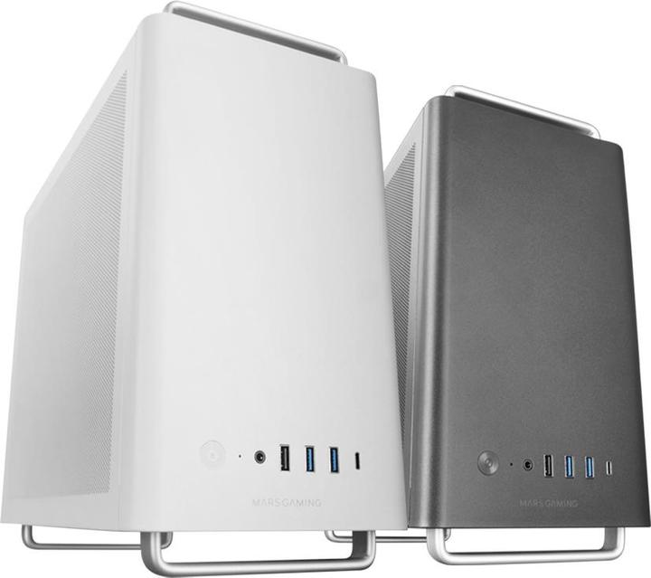 Produktbild Mars Gaming Boitier Mini Tour Micro Atx Mc-Elite Avec Panneaux Vitrés (Blanc) (mATX, Mini-ITX)